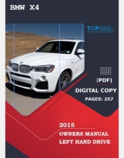 BMW X4 2015 OWNERS MANUAL