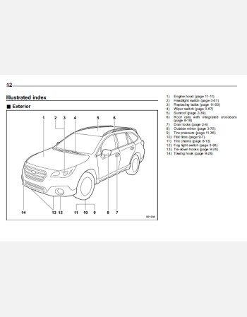 subaru outback 2016 owners manual rhd and lhd