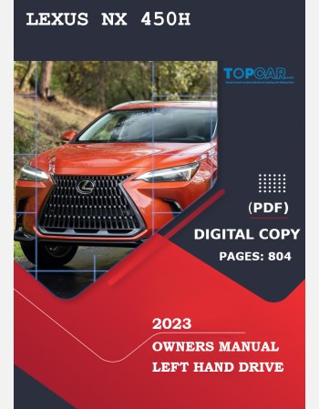 2023 lexus nx 450h owners manual