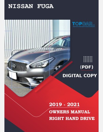 nissan fuga 2019 2020 2021 owners manual in english