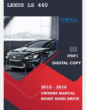 lexus ls 460 2015-2016 owners manual