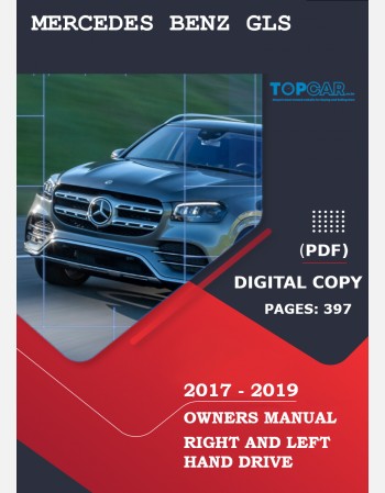 mercedes benz gls 2017 2018 & 2019 owners manual rhd& lhd