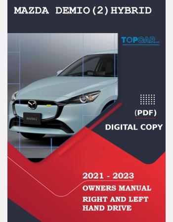 MAZDA DEMIO- MAZDA 2 HYBRID OWNERS MANUAL 2021-2023