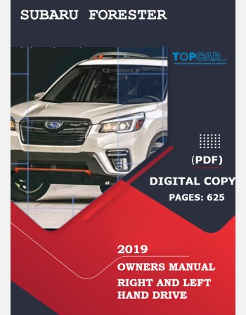 subaru forester 2019 owners manual rhd and lhd