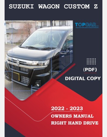 suzuki wagon r custom z 2022-2023 owners manual