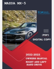 MAZDA MX-5 2022-2023 OWNERS MANUAL RHD AND LHD