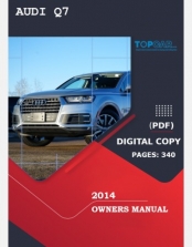 AUDI Q7 2014 OWNERS MANUAL