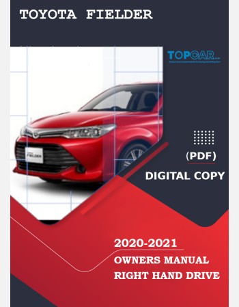 toyota fielder 2020-2021 owners manual in english