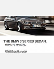 LHD BMW 3 SERIES OWNERS MANUAL (2011 - 2014)