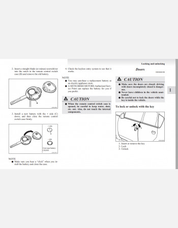 2010 - 2011 mitsubishi colt owners manual -  rhd 