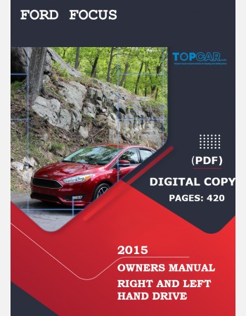 ford focus 2015 owners manual