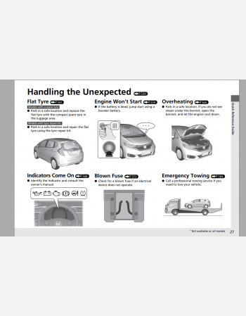 honda fit owners manual 2016 - 2018 for rhd and lhd