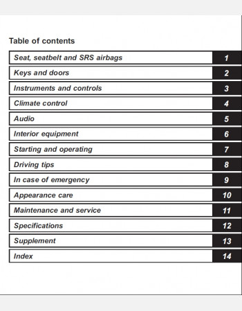 subaru outback owners manual (2010-2014)