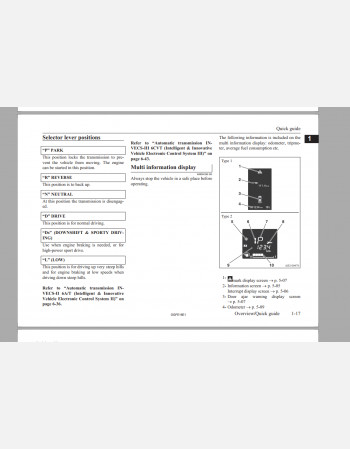 mitsubishi outlander 2013 - 2016 manual rhd and lhd